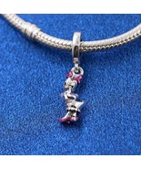 925 Sterling silver Disney Daisy Duck Dangle Charm 793249C01 - $25.93 CAD