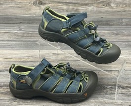 KEEN Youth Blue/Green Canvas Waterproof Newport Sandals Shoes Size 3 - £16.55 GBP