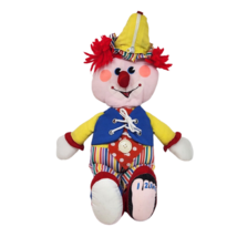 Vintage 1984 Fisher Price Learn To Dress Clown # 178 Stuffed Animal Plush Doll - £21.61 GBP