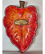 Vintage Yellowstone Park Treasure Craft 1969 Leaf Trinket Dish Key Catch... - €15,25 EUR