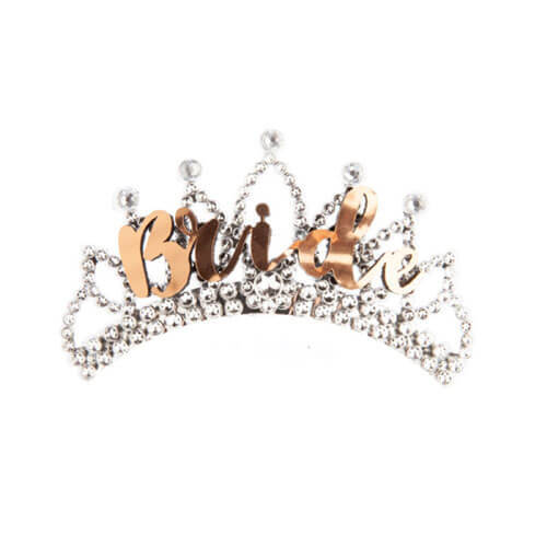 Alandra Rose Gold and Silver Tiara - Bride - $19.16
