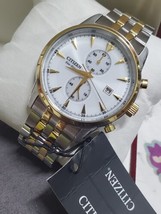 Citizen Corso CA7004-54A Men&#39;s Chronograph Two-Tone Bracelet 43mm Watch ... - £110.53 GBP