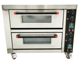 220V 6.4KW Commercial Movable Double-decker Pizza Electric Oven  - $775.00