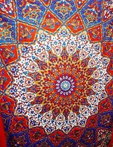 Star Mandala Tapestry Indian Wall Hanging, Bedsheet, Hippie Throw Ethnic Boho Do - £19.57 GBP