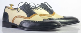 Infallible Multi Color Gorgeous Full Brogue Oxford Genuine Leather Formal Shoes - £99.76 GBP