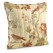 Waverly Charleston Chirp Modern Farmhouse Floral Quilted Square Decorati... - $31.32