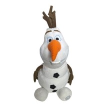 Disney Store Authentic Frozen Olaf Snowman 15&quot; White Soft Plush Stuffed Animal - £14.20 GBP