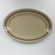 Wallace China Los Angeles California Ceramic Oval Restaurant Serving Plate Used - $15.84