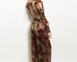 Sexy wine and gold chiffon lined jrs party romper jumpsuit thumb155 crop