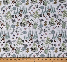 Cotton Bambi and Friends Thumper Disney Fairytale Fabric Print by Yard D461.41 - £7.82 GBP