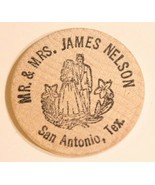 Vintage San Antonio Texas Wooden Nickel 1974 day To Remember - £3.71 GBP