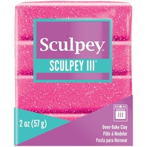 Sculpey III Polymer Clay Pink Glitter - £10.78 GBP