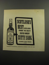 1955 Cutty Sark Scotch Ad - Scotland's best distilleries produce this quality  - $18.49