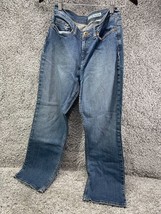 DKNY Soho Jean Womens Straight Jeans Blue Size 10S Denim Light Wash - £14.88 GBP