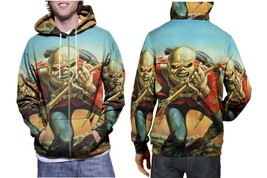 Eddie Trooper    Men&#39;s Full-Print Sublimation Zipper Hoodie - $46.47 CAD