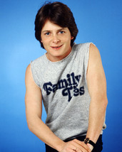Michael J. Fox Family Ties In T-Shirt Great Pose 16x20 Canvas Giclee - £54.84 GBP
