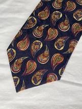Vintage Chaps Ralph Lauren Tie Paisley Blue 100% Sold USA Made - $373.18 MXN