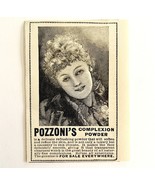 Pozzoni&#39;s Complexion Powder 1894 Advertisement Victorian Beauty ADBN1yy - $368.56 MXN