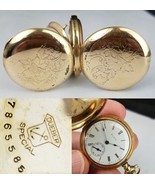 antique pocket watch Elgin &quot;Special&quot; double hunter GOLD filled case 15j ... - $149.99