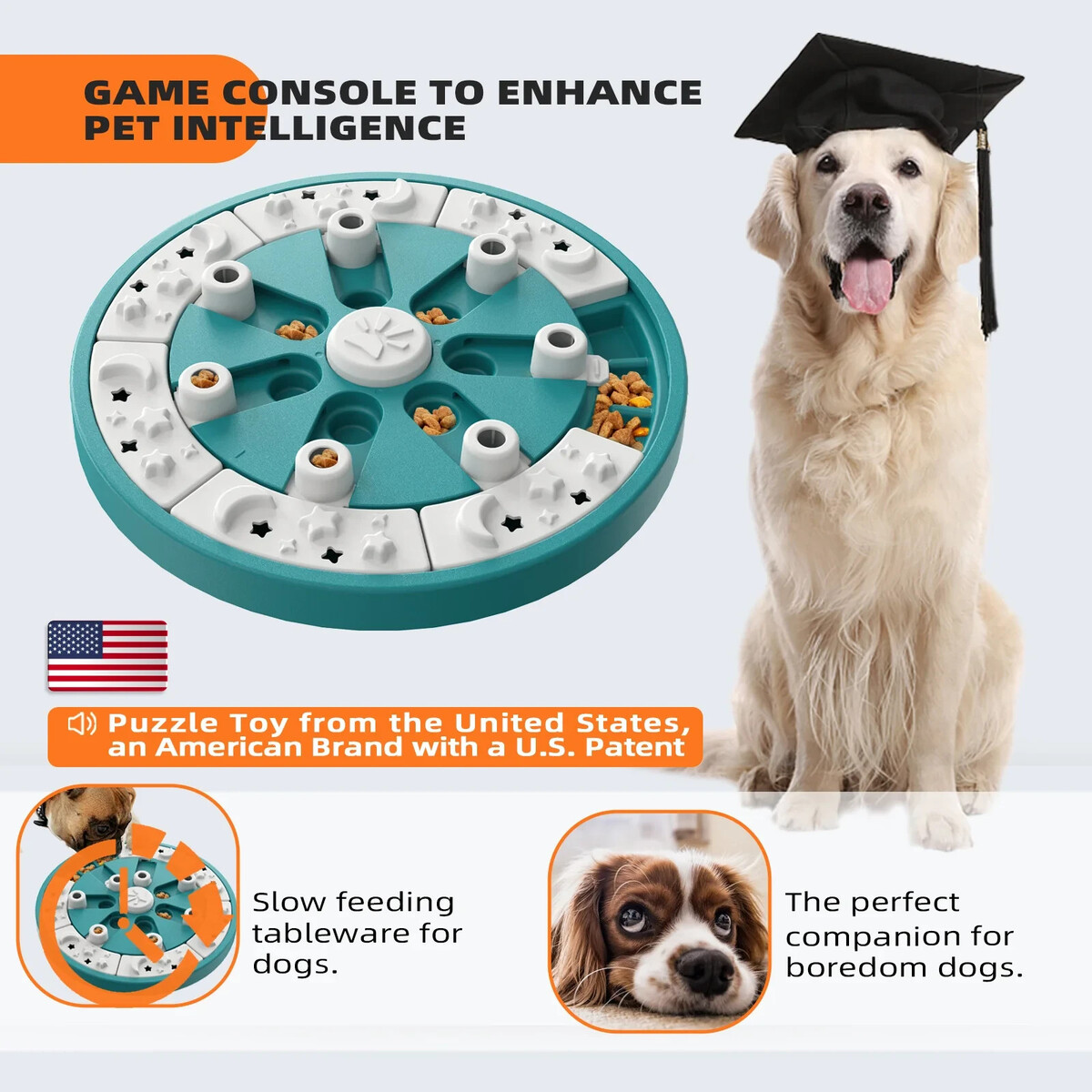 KADTC  2 in 1 Dog Puzzle, Dogs Food Toys for IQ Training &amp; Mental Enrich... - $20.00