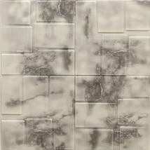 Dundee Deco PJ2207 Beige, Charcoal Faux Marble 3D Wall Panel, Peel and Stick Wal - £10.13 GBP