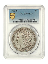 1903-S $1 PCGS VF25 - $356.48