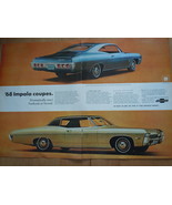 Chevrolet Impala Coupes Two Page Print Magazine Advertisements 1967 - $112.04 MXN