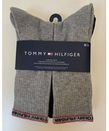 Tommy Hilfiger Cushioned Crew Socks 7-12 Gray White Black - $35.26 CAD