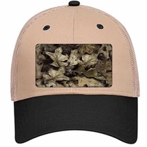 Fallen Leaves Camouflage Novelty Khaki Mesh License Plate Hat - £23.31 GBP