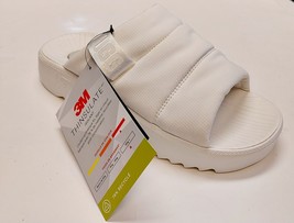 UGG Maxxer Slide Sandals 3M Thinsulate Mens Size 10 White Sugarcane 1137970 - $56.65