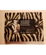MARILYN MONROE WITH &quot; I&#39;M SELFISH..&quot; QUOTE IN FUZZY ZEBRA CLASSIC FRAME ... - €33,37 EUR