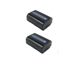 Two 2X Batteries For Sony NP-FH30 NP-FH40 NP-FH50 NP-FH60 DCR-SR30 DCR-SR32 SR33 - £24.67 GBP