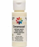 Delta Creative Ceramcoat Matte Acrylic Paint 2oz 2001 Antique White - Op... - $13.53 CAD