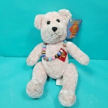 Fiesta Foo Bears Romance Tags Plush Stuffed Animal Teddy Bear Pink Brace... - $16.82