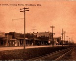 Front Street Looking North Railroad Woodburn Oregon OR 1910 DB Postcard D6 - £32.58 GBP