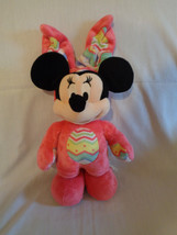 Disney Store Genuine Minnie Mouse Hot Pink Easter Bunny Outfit Beanbag P... - $11.82