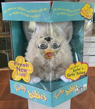 Vintage 1999 Tiger Electronics Furby Babies Cream Curly Lamb MODEL 70-94... - $142.59