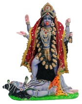 Kali Mata Maa Poly Resin Idol Statue Idol Figurine Hindu God 24&quot;Inches - £236.94 GBP