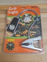 BBQ Barbecue Grill or Work Bench Light Clamp 9 LED Lights, Battery Powered New - £15.10 GBP