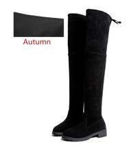 G 2022 women flock boots black thigh high boots female winter boots women over the knee thumb200