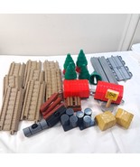Thomas &amp; Friends Train Tank parts track cargo logs trees tender oil cans... - $48.00