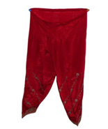 Vintage Embroidered, Beaded Red Silk Harem Baggy Gypsy Boho Hippie Pants... - £19.46 GBP
