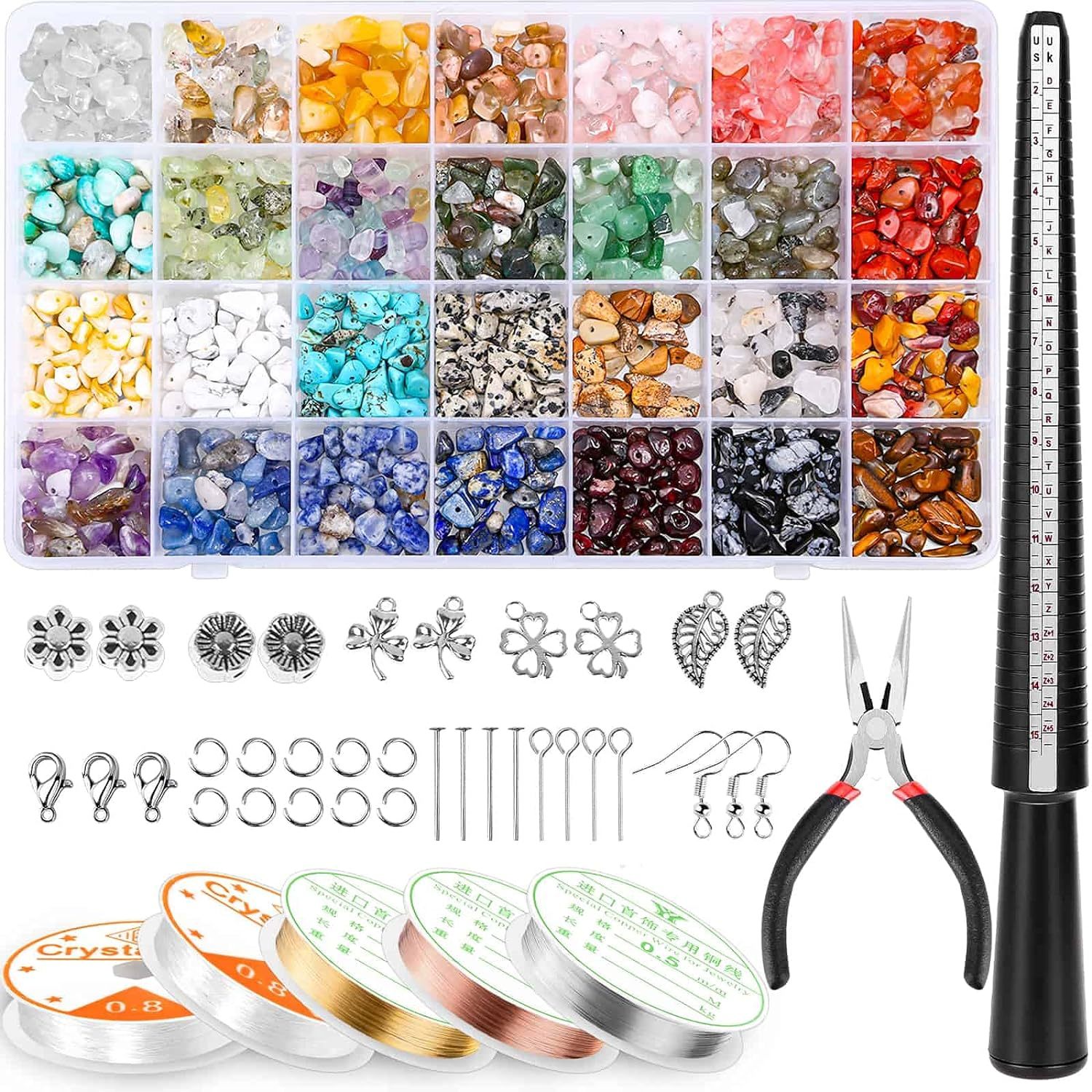 Primary image for Jewelry Making Kits For Adults Women With 28 Colors Crystal Beads, 1660Pcs Cryst
