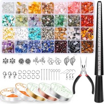Jewelry Making Kits For Adults Women With 28 Colors Crystal Beads, 1660P... - £31.24 GBP