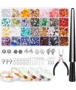 Jewelry Making Kits For Adults Women With 28 Colors Crystal Beads, 1660P... - £30.71 GBP