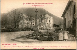 Vtg Photo Postcard France La Guere de 1914-18 Dans Les Vorges Taintrux Unused - £10.45 GBP