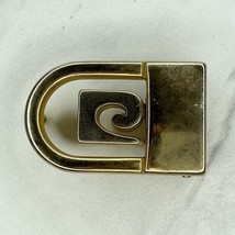 Silver and Gold Tone Clamp Style Simple Basic Belt Buckle - $6.92