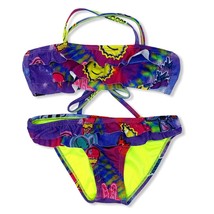 Terez Two Piece Tie Dye Patches Bikini Set Size 8 - £20.47 GBP