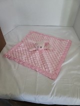 Pro Goleem Pink Bunny Rabbit Satin Minky Dot Security Blanket Lovey Plus... - $11.86