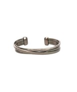Lia Sophia silver tone modernist cuff bracelet - $20.79 CAD